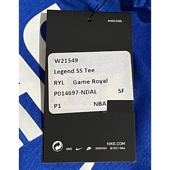 NWT Nike Women's Dallas Short Sleeve Crewneck Tee Royal Blue Size M Medium - Picture 5 of 7